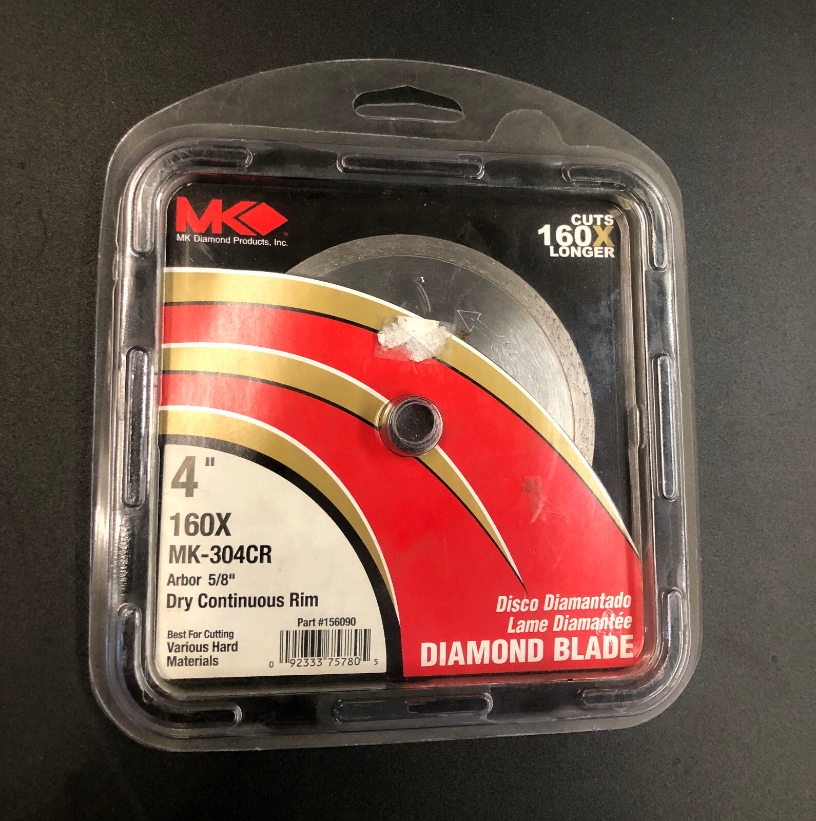 MK Diamond 156090 MK-304CR 4" DRY Premium Blade cut Tile Stone Masonry concrete
