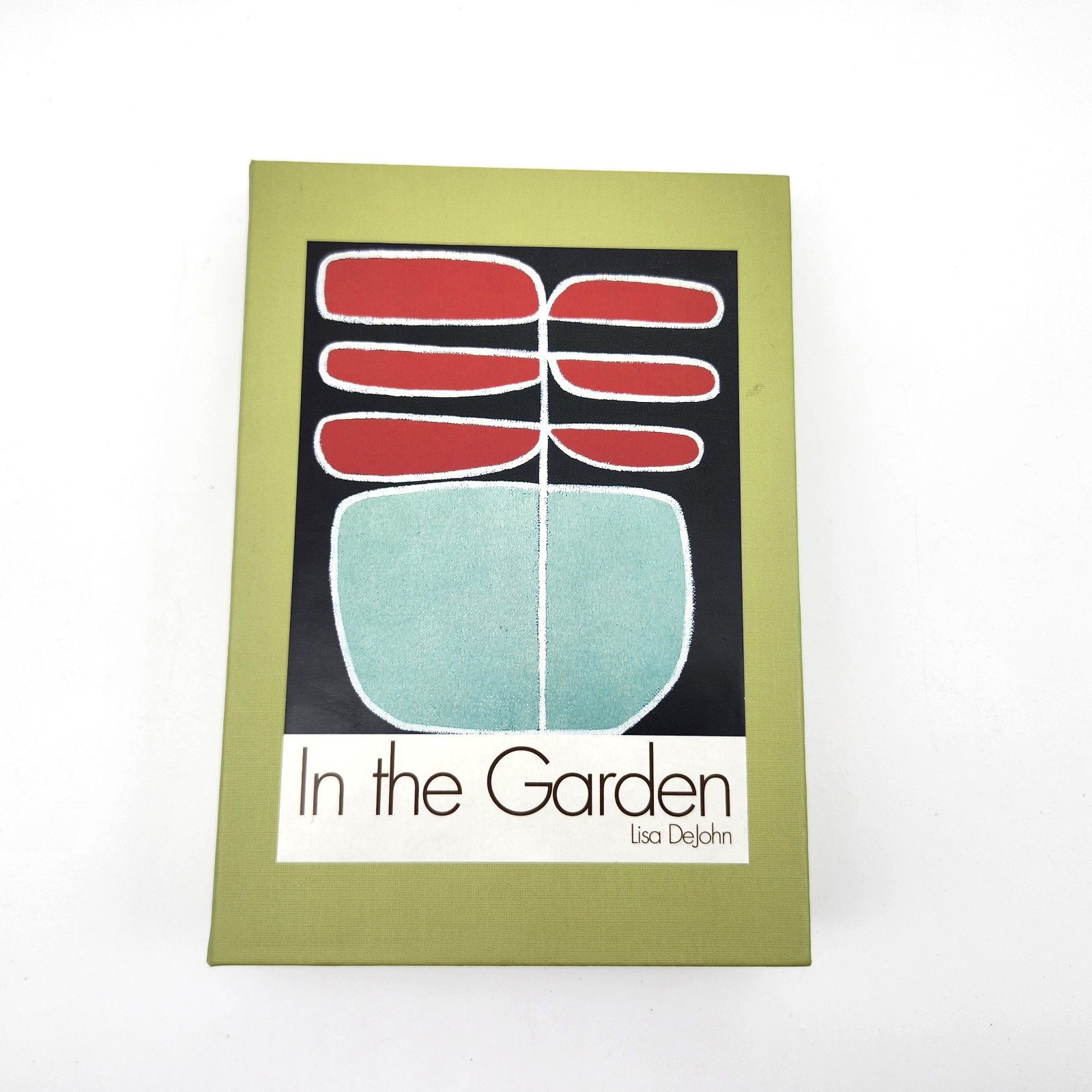 Modern Art Floral Notecards In The Garden Lisa Dejohn Retro Abstract Whimsical