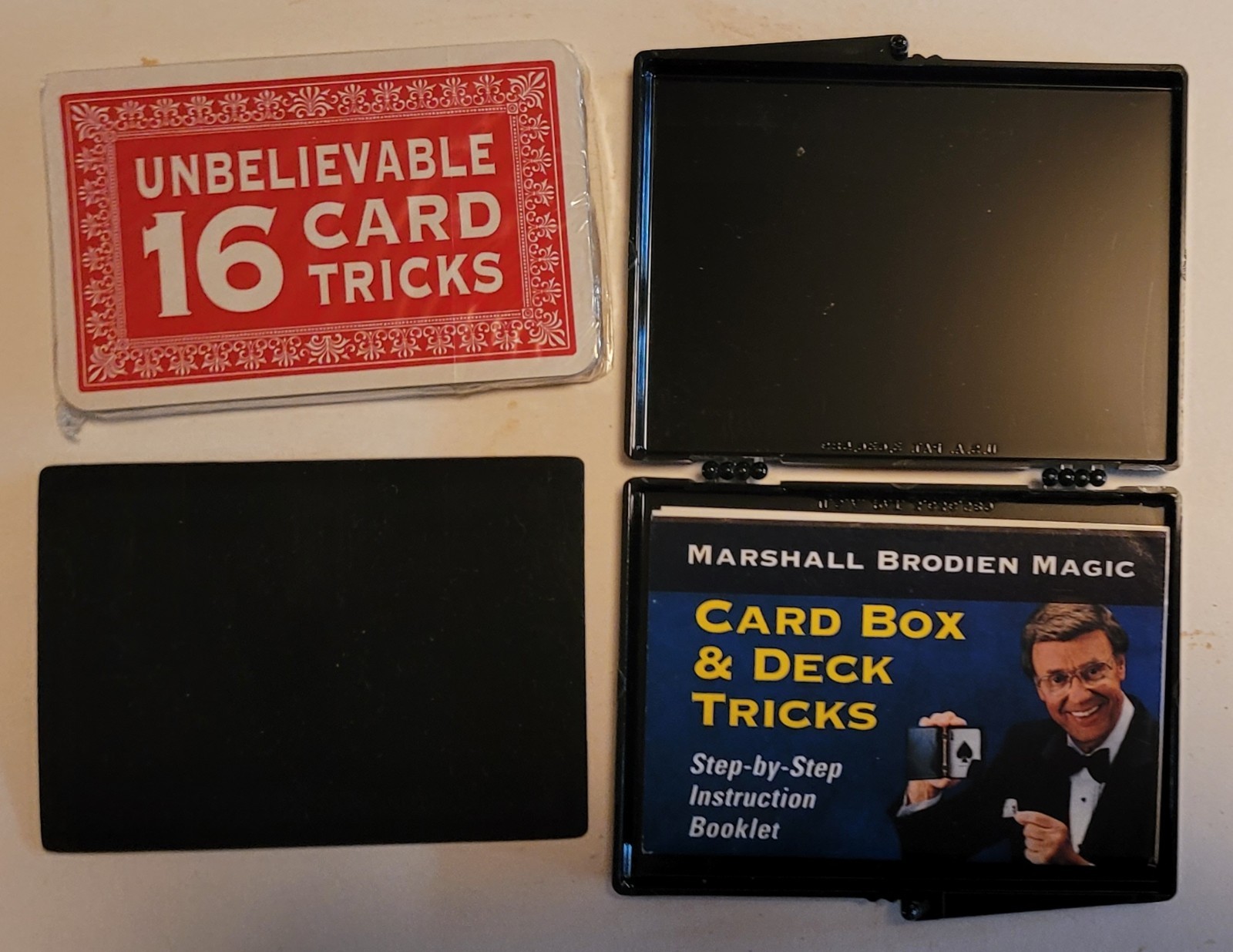 Marshall Brodien Magic Card Box & 16 Tricks 1980 Sealed Cards & Directions - New