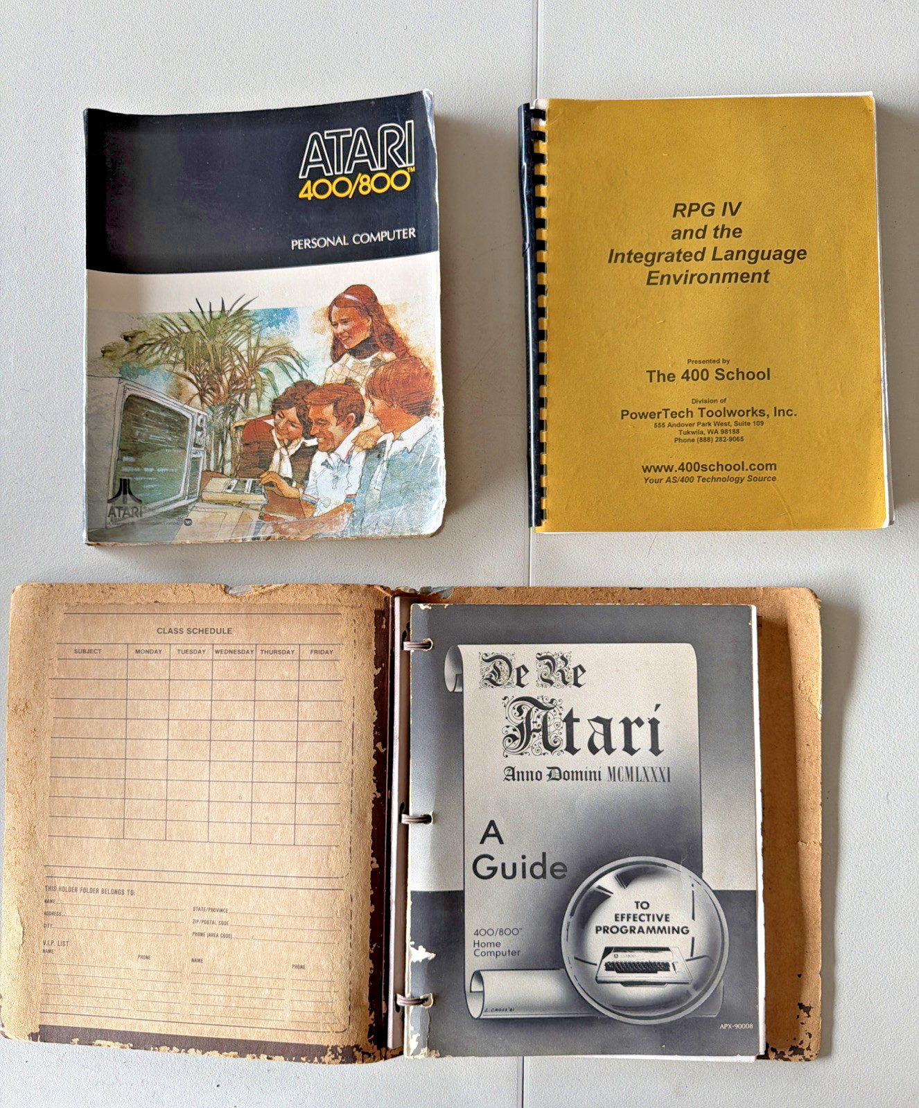 Atari 400/800 Computer, Anno Domini Guide and RPG IV Integrated Language Manual