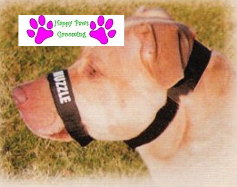 DOG GROOMING TRAINING No Bark No Bite Comfort Easy Fit Adjustable Muzzle*2 SIZES