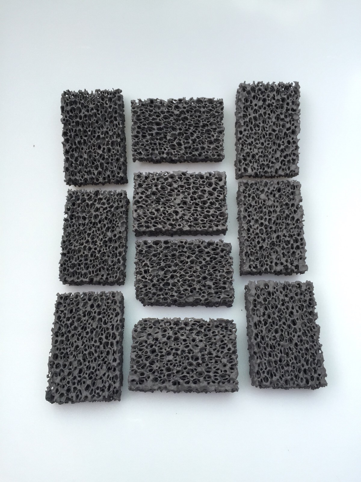 10 Pack New Genuine Foseco 663500 50x75x22 10PPI Filter Pieces Ships FREE