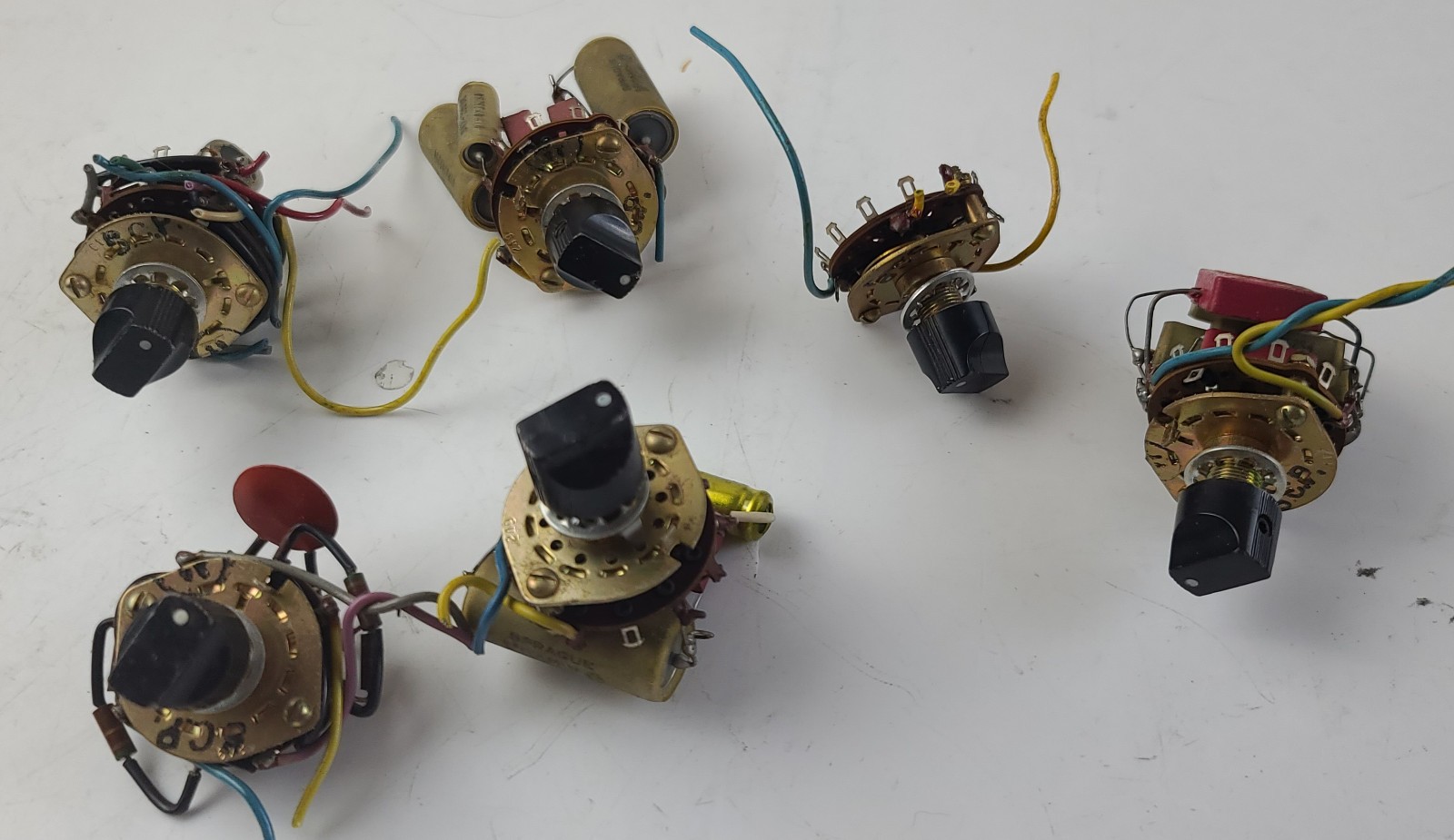 Lot of 6 Vintage Rotary Switches