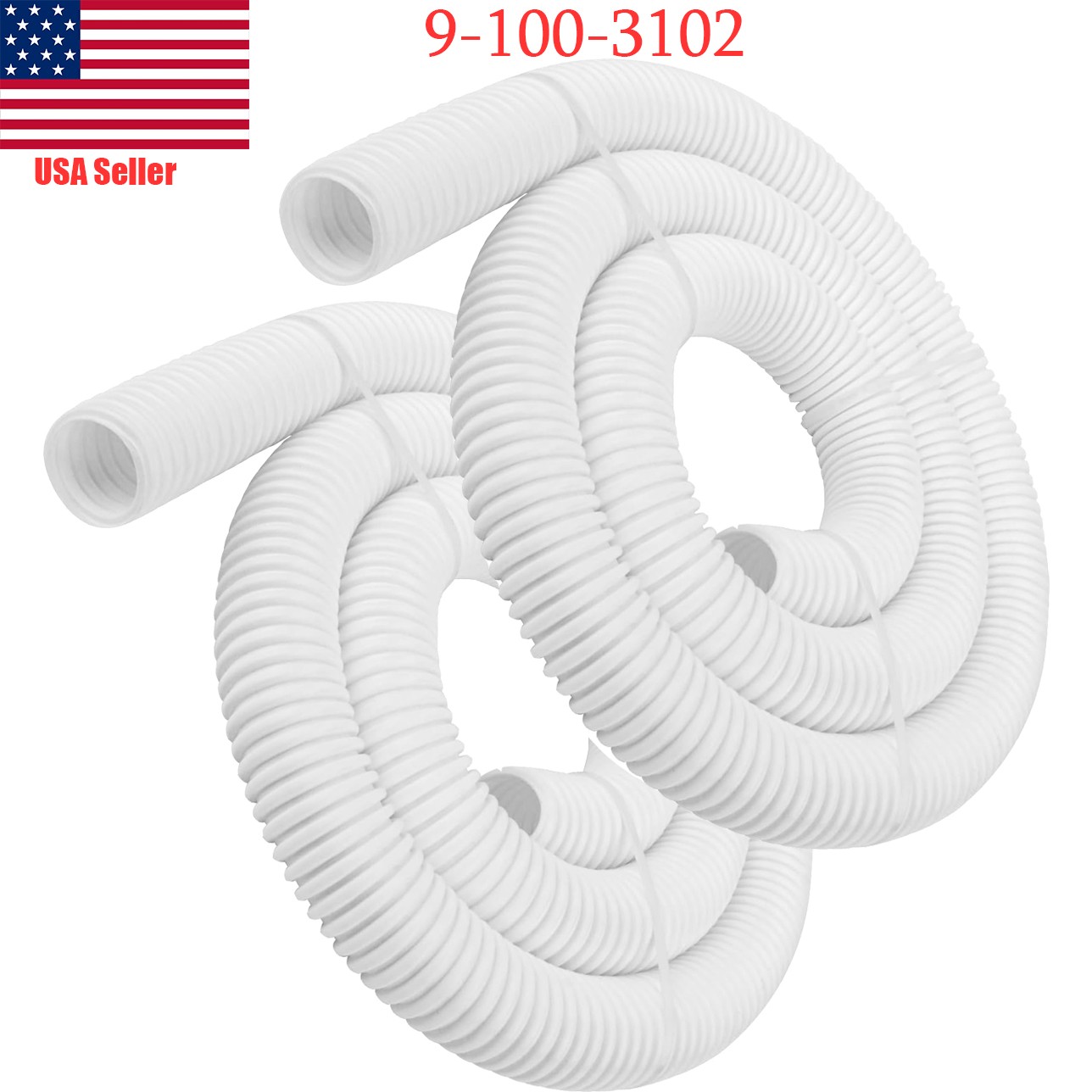 Pool Cleaner 6-Ft Cuff-less Feed Hose 9-100-3102 for Polaris 360 - 2 Pack