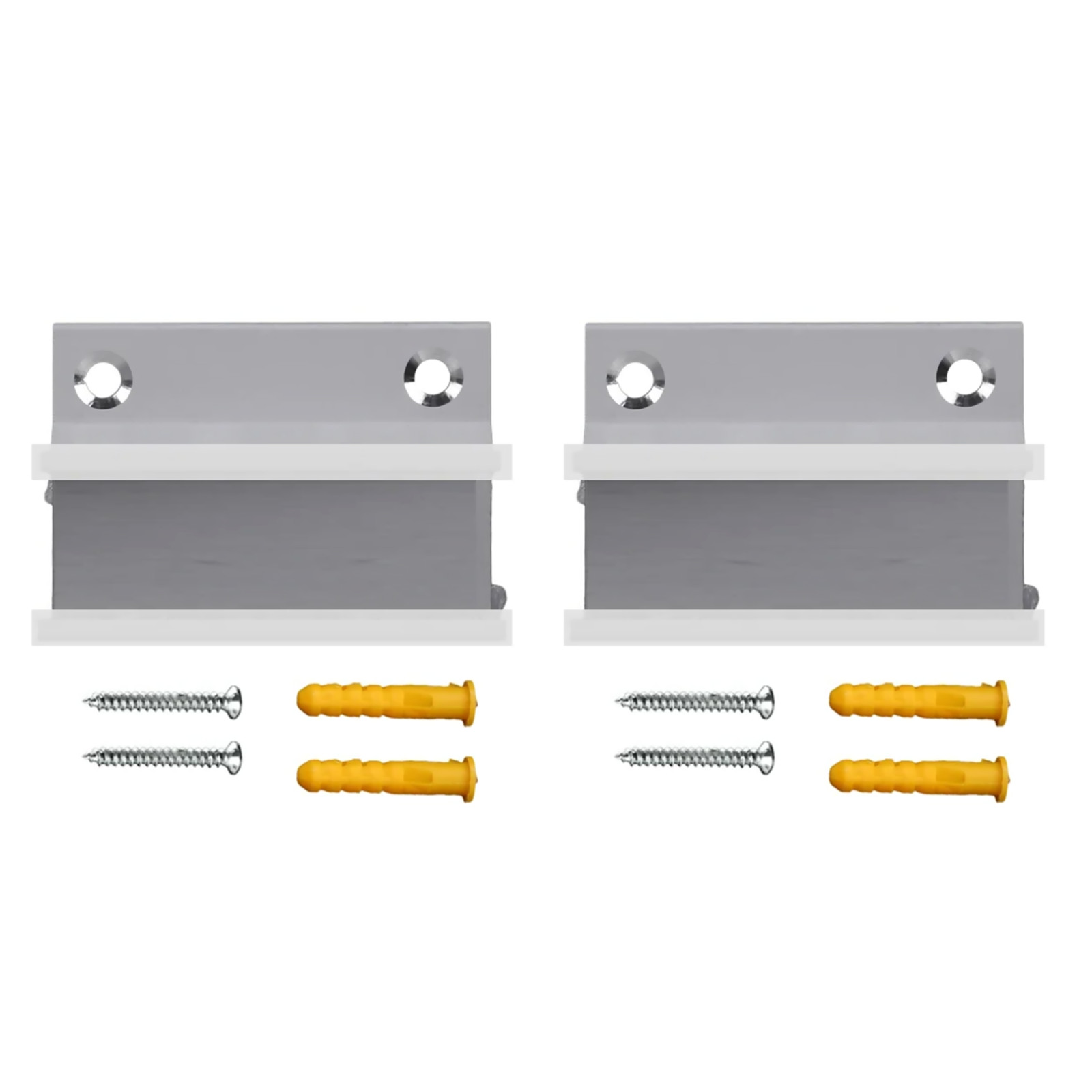 2PCS Door Clip Positioner Glass Sliding Door Swing Stop Limiter Aluminum Alloy
