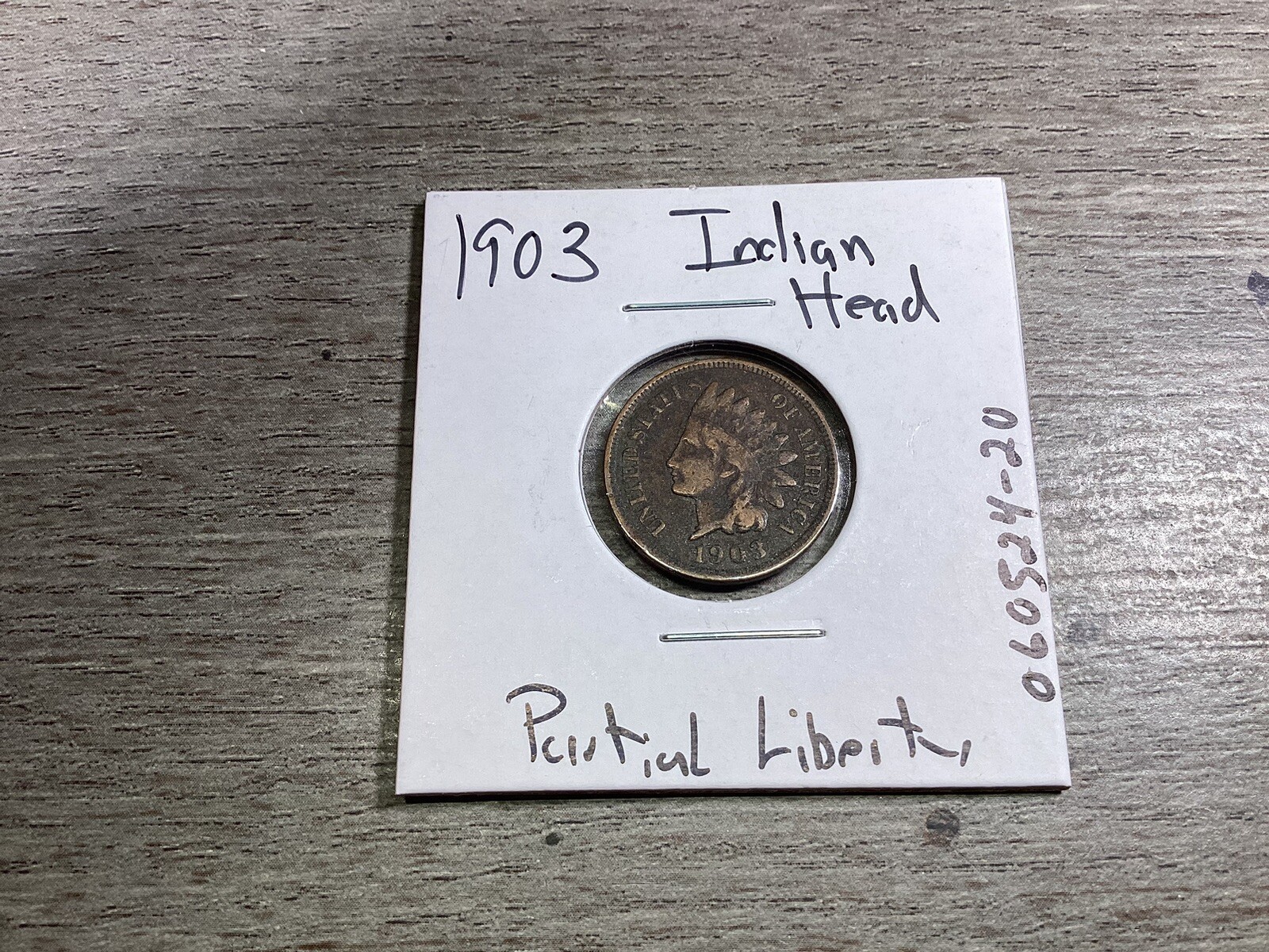 1903 Indian Head Penny in Fine Condition with Partial Liberty 060524 20a