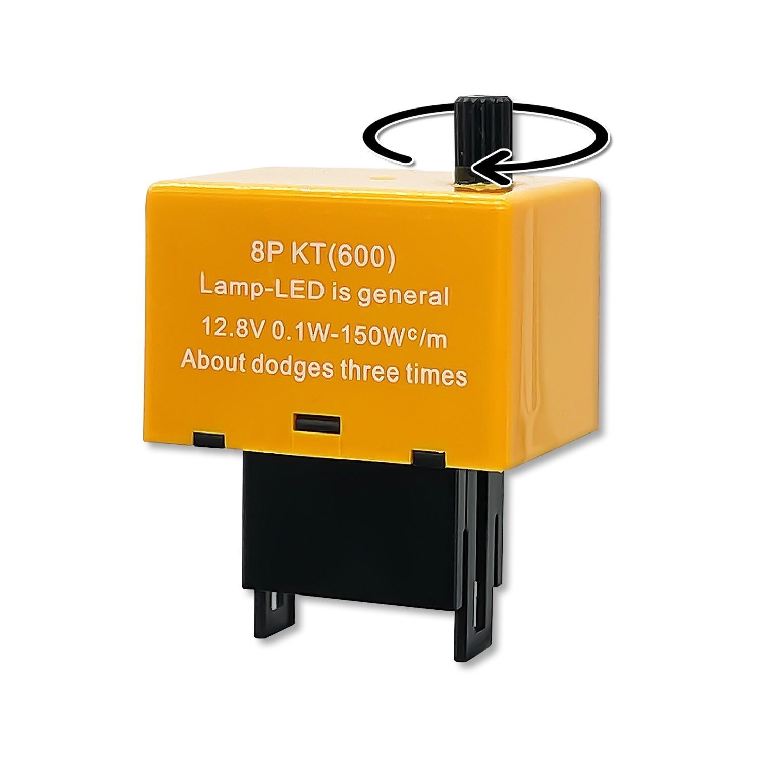 DAMA 8 Pin CF18 KT600 Speed Adjustable LED Flasher Relay Turn Signal | Pack of 1