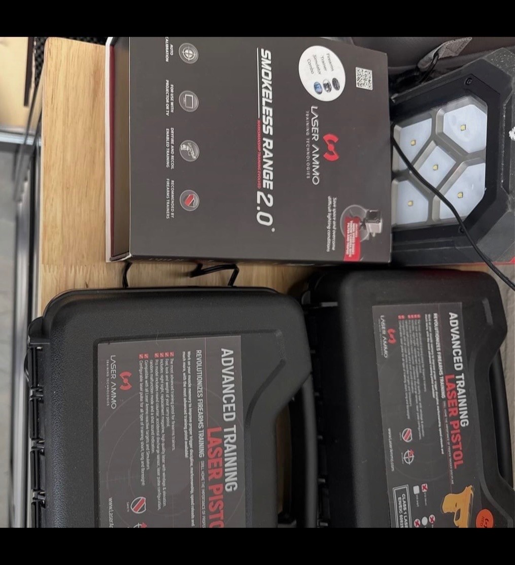 Laser Ammo Smokeless Range 2.0 Shooting Simulator With 2 training leaser pistols