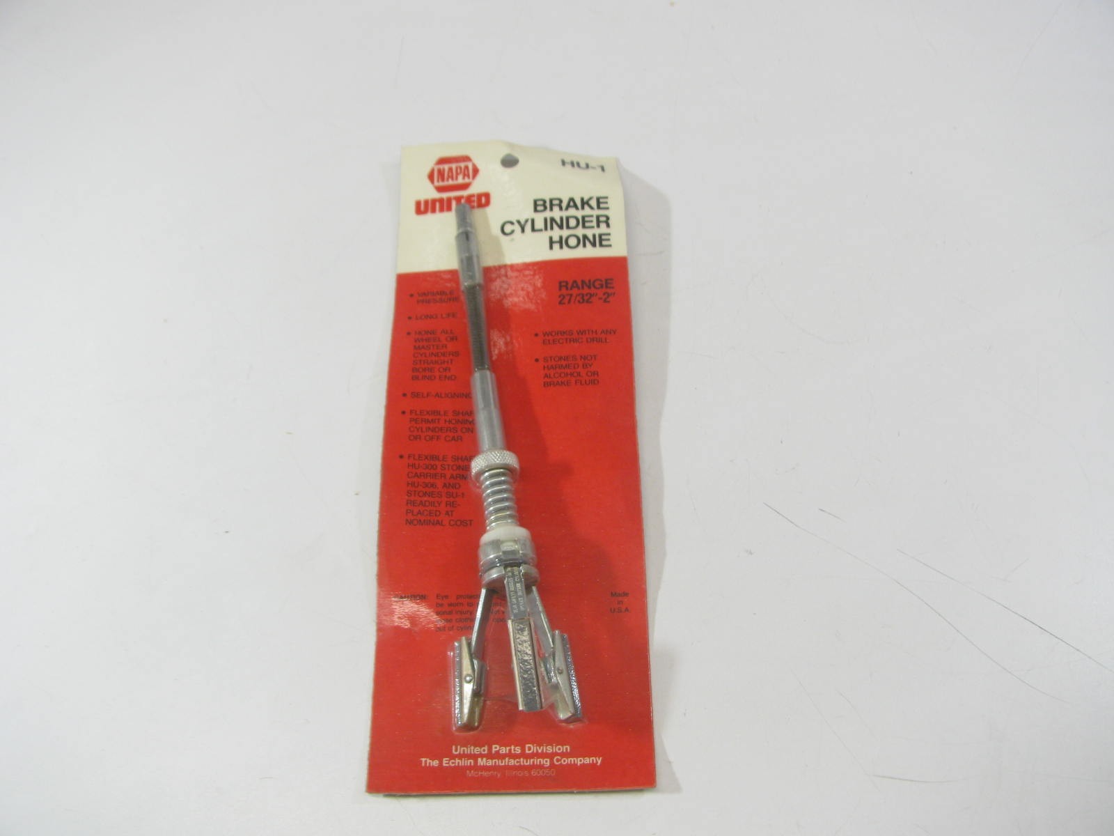 Napa HU-1 Wheel Cylinder Brake Cylinder Hone 27/32"-2" - Made In USA