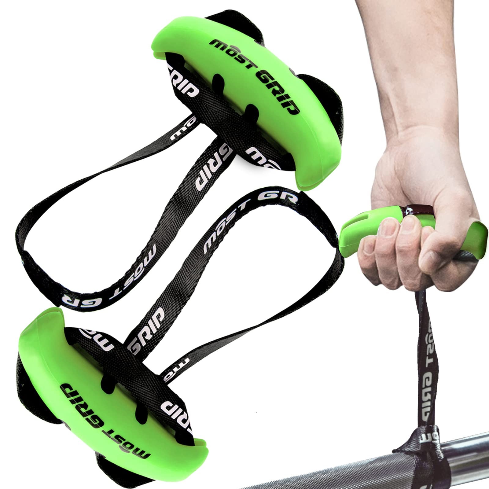 MOST GRIP Neutral Grip Pull Up Handles for Home Gym Workout, Ergonomic Pull U...