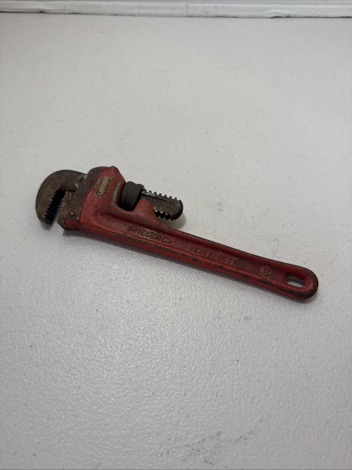 Ridgid 8 Inch Heavy-Duty Straight Pipe Wrench