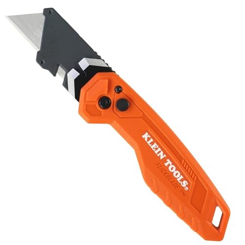 Klein Tools 44309 Pry Bar Knife, 2-in-1 FLICKBLADE Flickblade w/ Pry Bar
