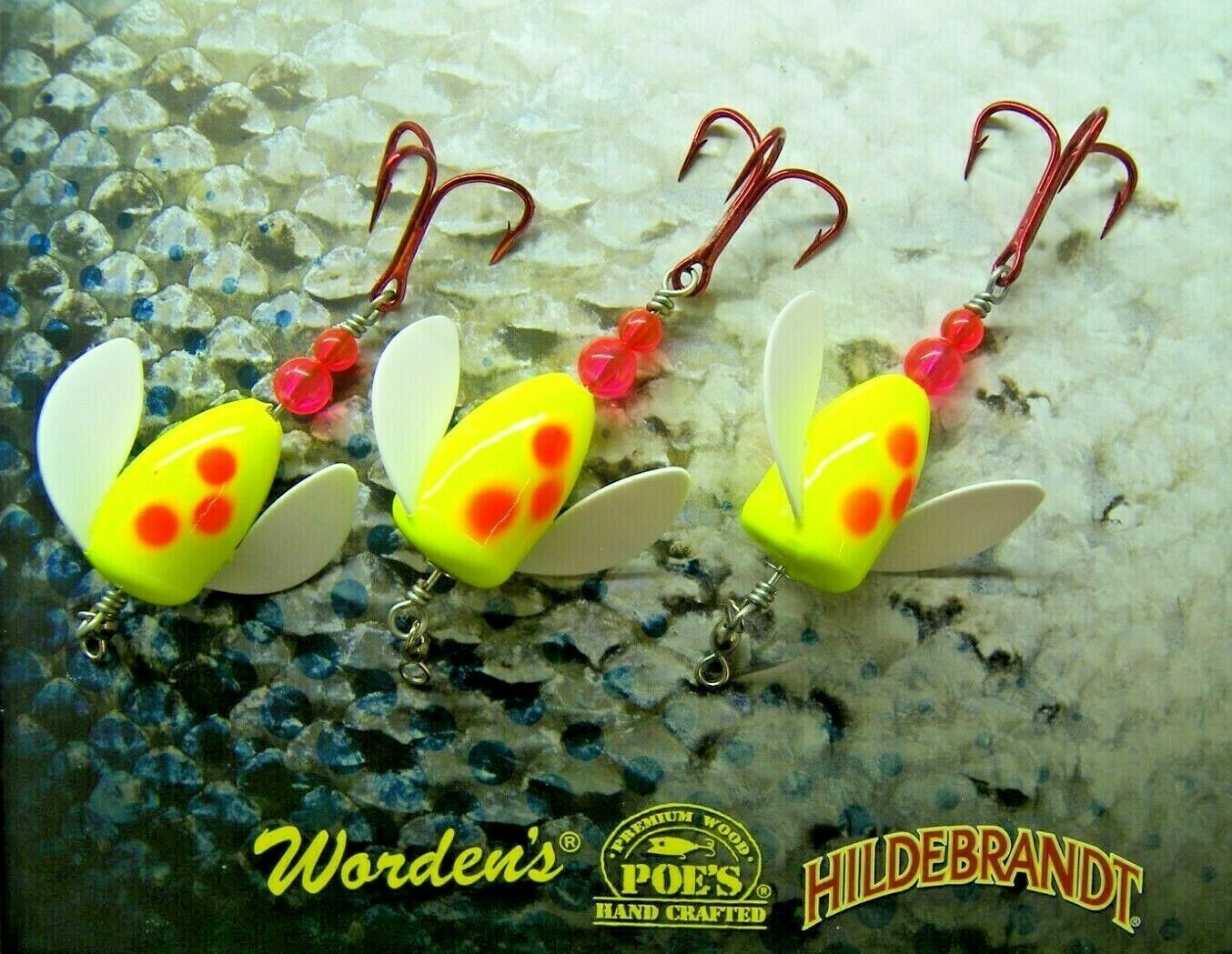 SPIN N GLO LOT OF 3 SPINNER LURE TROUT SALMON STEELHEAD ALASKA AUSTRALIA UK #2
