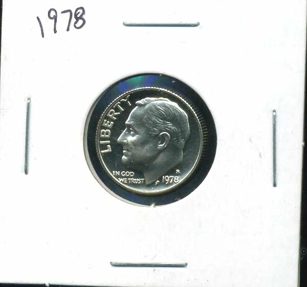 1978 S GEM BU PROOF ROOSEVELT DIME 10 CENT BRILLIANT UNCIRCULATED PF COIN #807