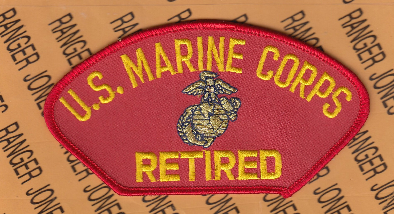 USMC United States Marine Corps Retired EGA 5.25" hat patch