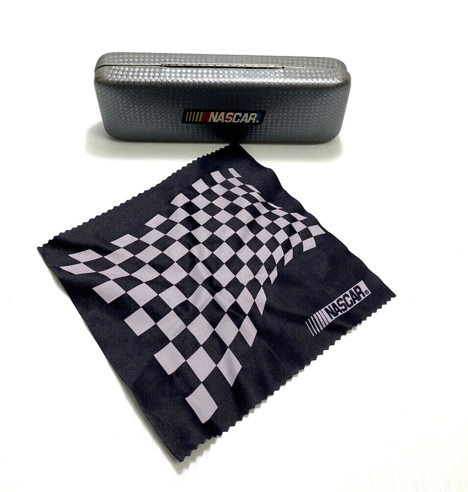 Brand New, NASCAR Hard Shell Eyeglass Case and Cleaning Cloth