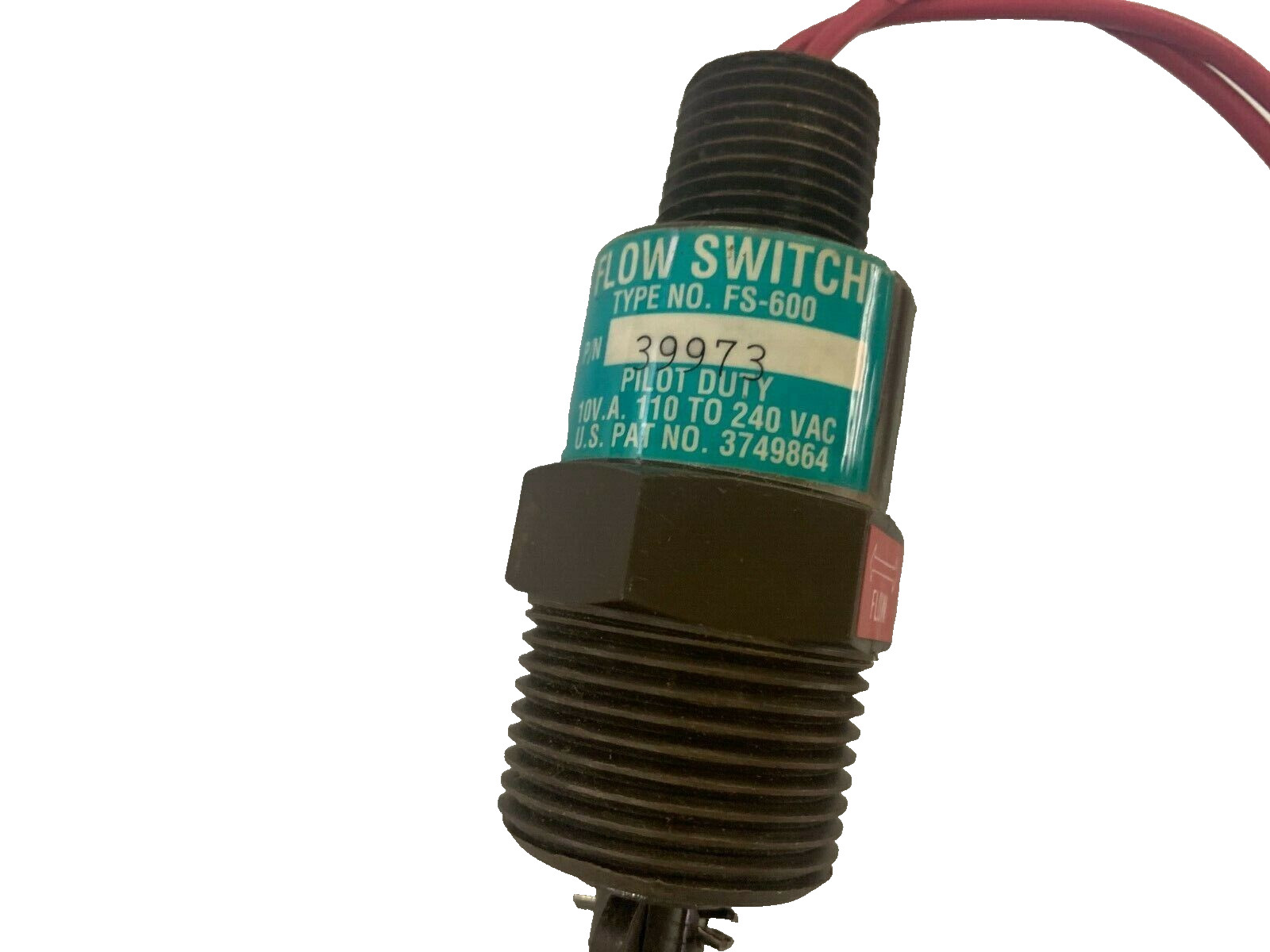 GEMS FS 600 Series P/N 39973 Bi-Directional Flow Switch