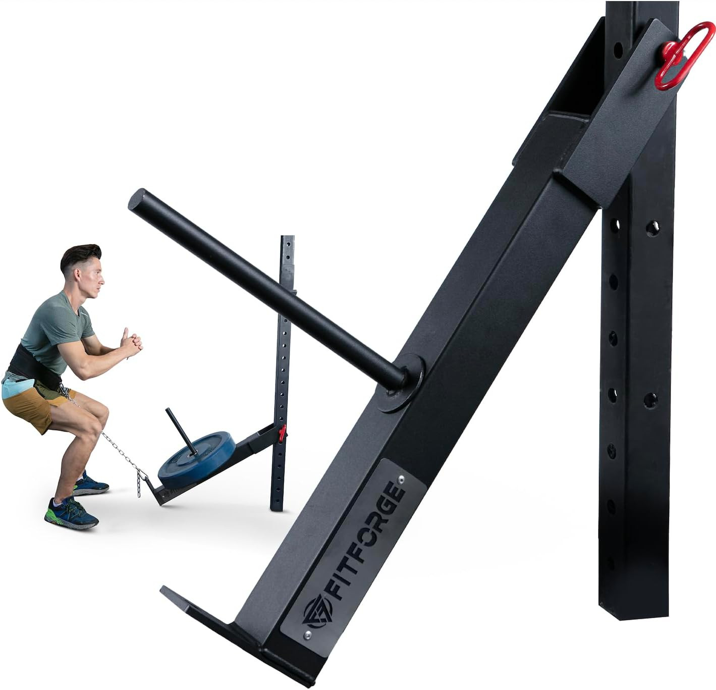 Space-Saving Belt Squat Attachment for Power Rack - Home Gym Upgrade
