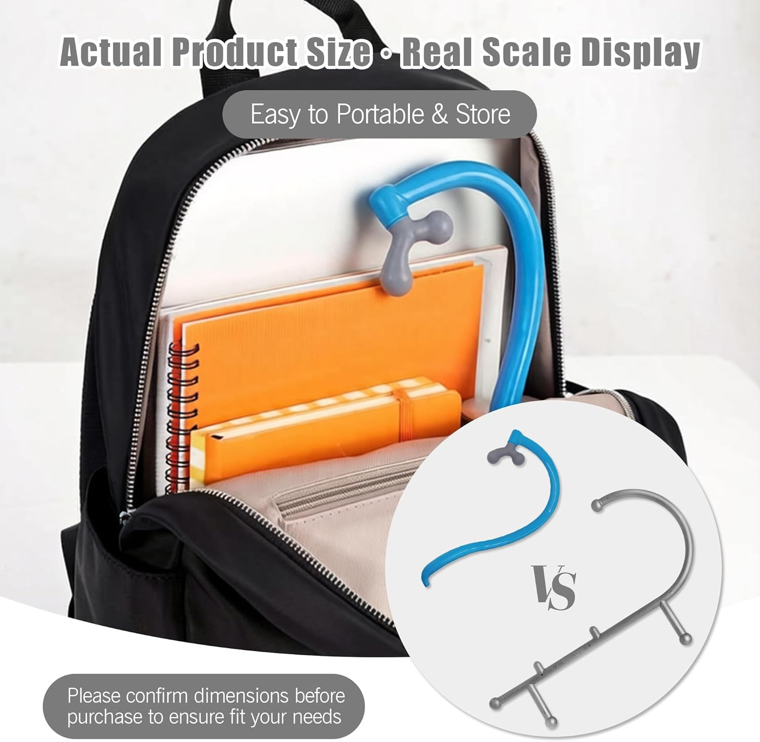 Portable Self Massage Tool - Portable Trigger Point Therapy for Back and Neck, 7