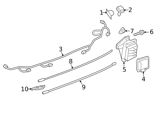 Genuine Ford Blind Spot Detection System Warning Sensor Bracket JL1Z-14D189-A