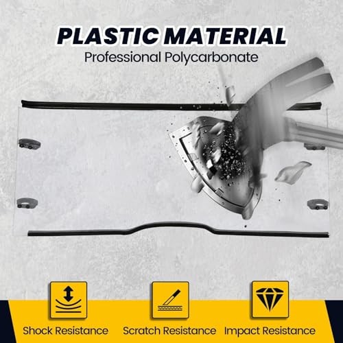 Front Full Windshield Compatible with YAMAHA WOLVERINE RMAX2 1000/ RMAX4