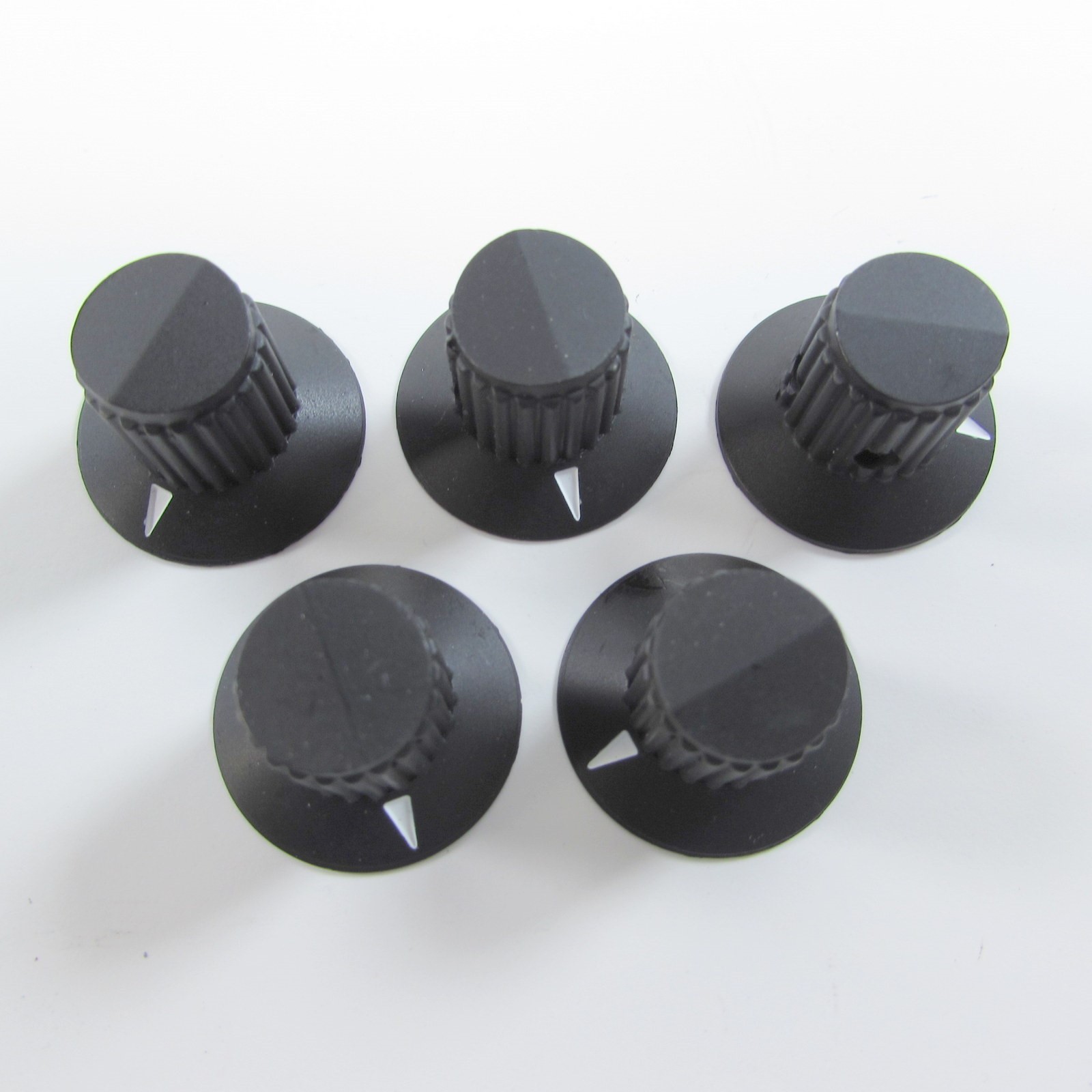 Lot of 5 E.H.C. MS91528-0F1B 1/8" Shaft .900" Dia Knob NSN: 5355-00-814-0470 New