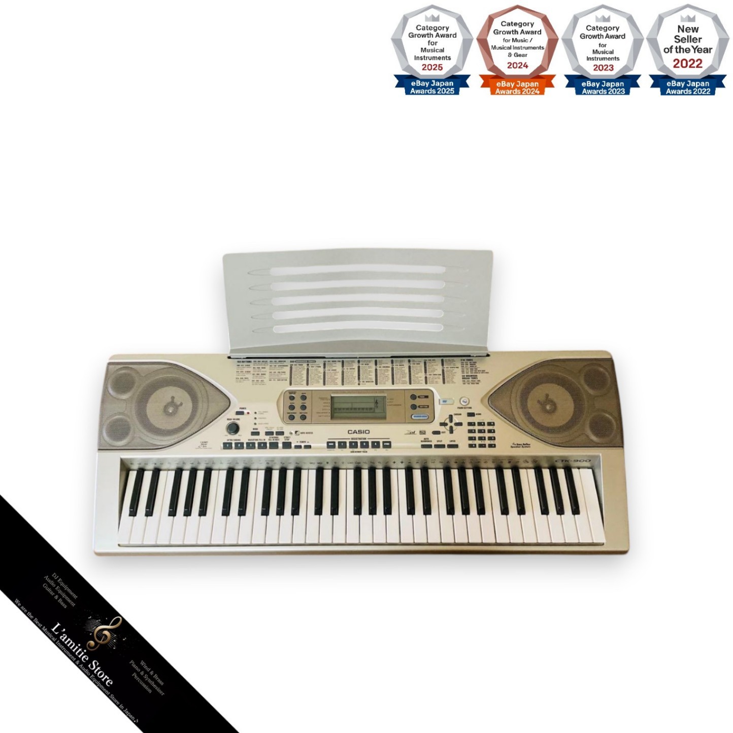 Casio CTK900 Electronic Keyboard 61 Keys Test Passed