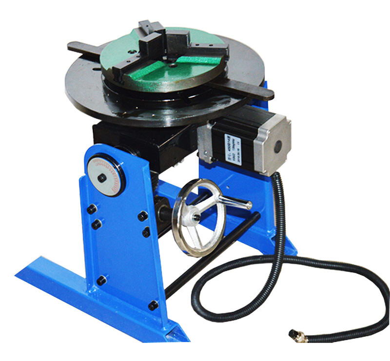 110V 50KG Welding Positioner Turntable(PLC Controller) with 200mm Chuck