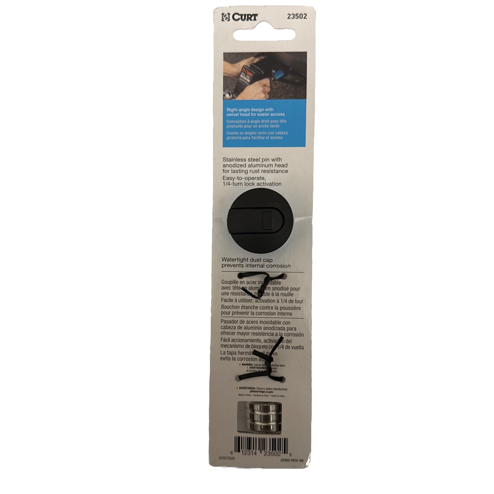 Curt Right Angle Hitch Lock