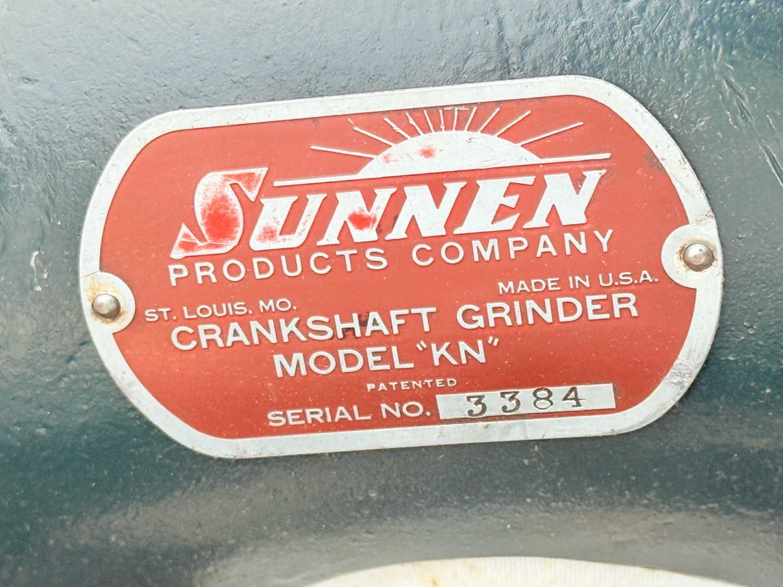 Sunnen Crankshaft Grinder Model KN