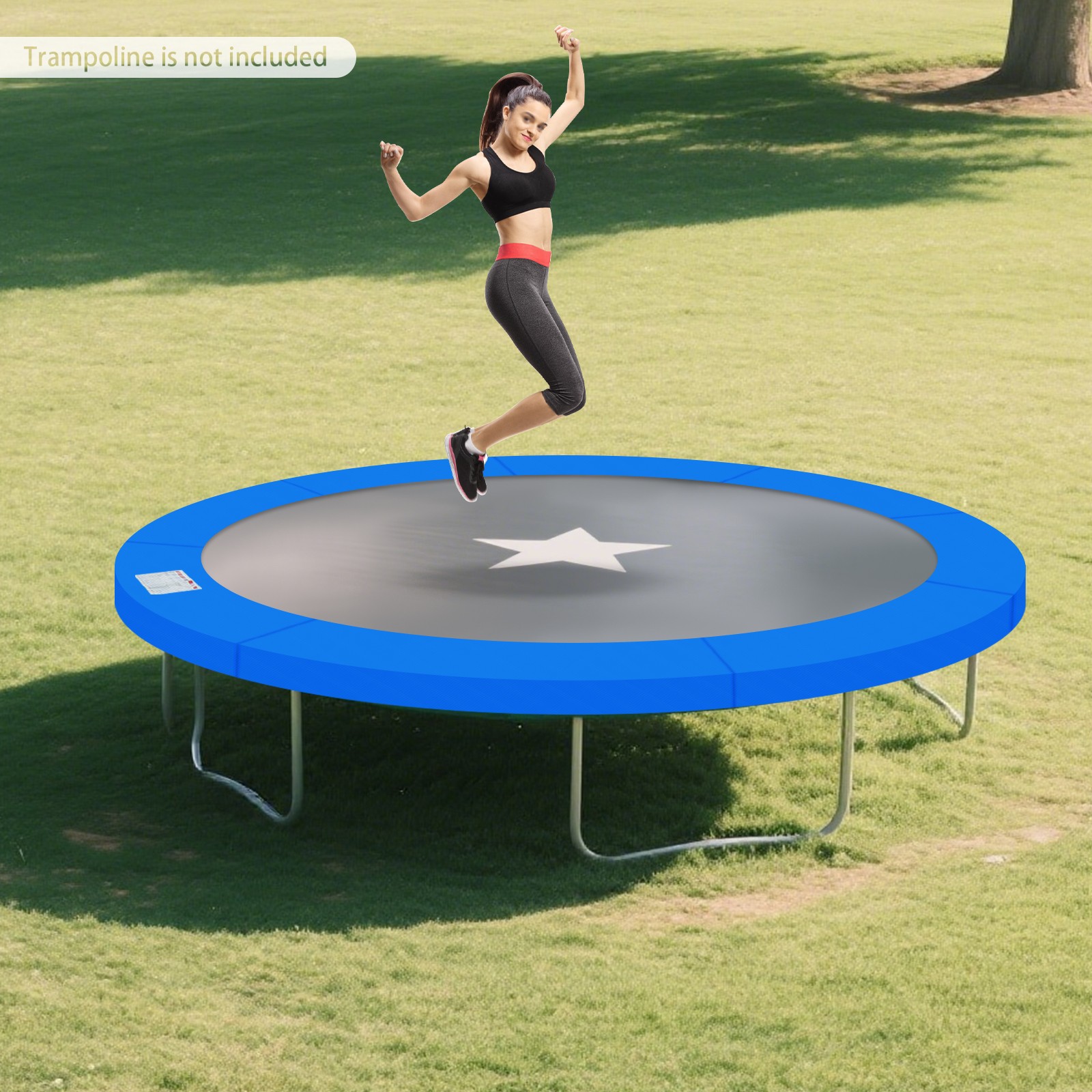 12Ft Trampoline Replacement Safety Pad for Protect Edge Cover Spring, Blue