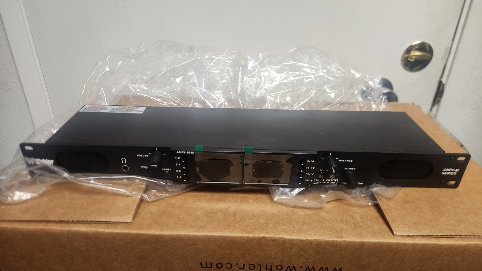Wohler AMP1-16-M 3G/HD/SD-SDI 16-Ch Audio Video Monitor Amp1 16 M Amp 1 (06/21)