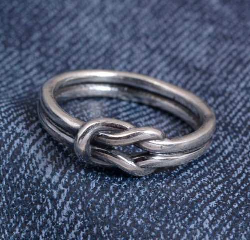 Knot Ring Solid 925 Sterling Silver Band Ring Statement Handmade Ring All Size