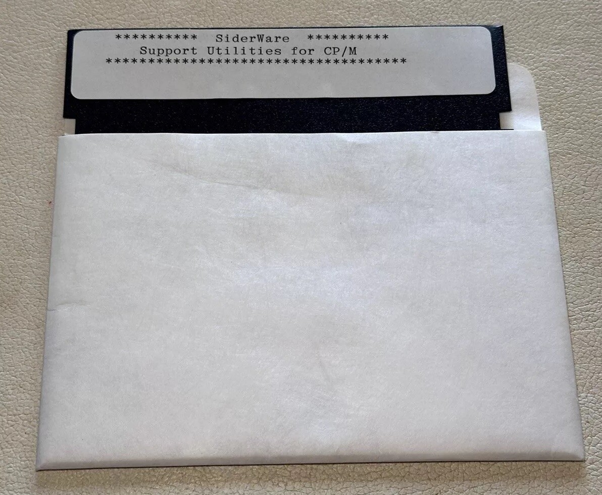 Siderware Support Utilities For CP/M & Pascal Apple II 5.25” Floppy 2-Sided