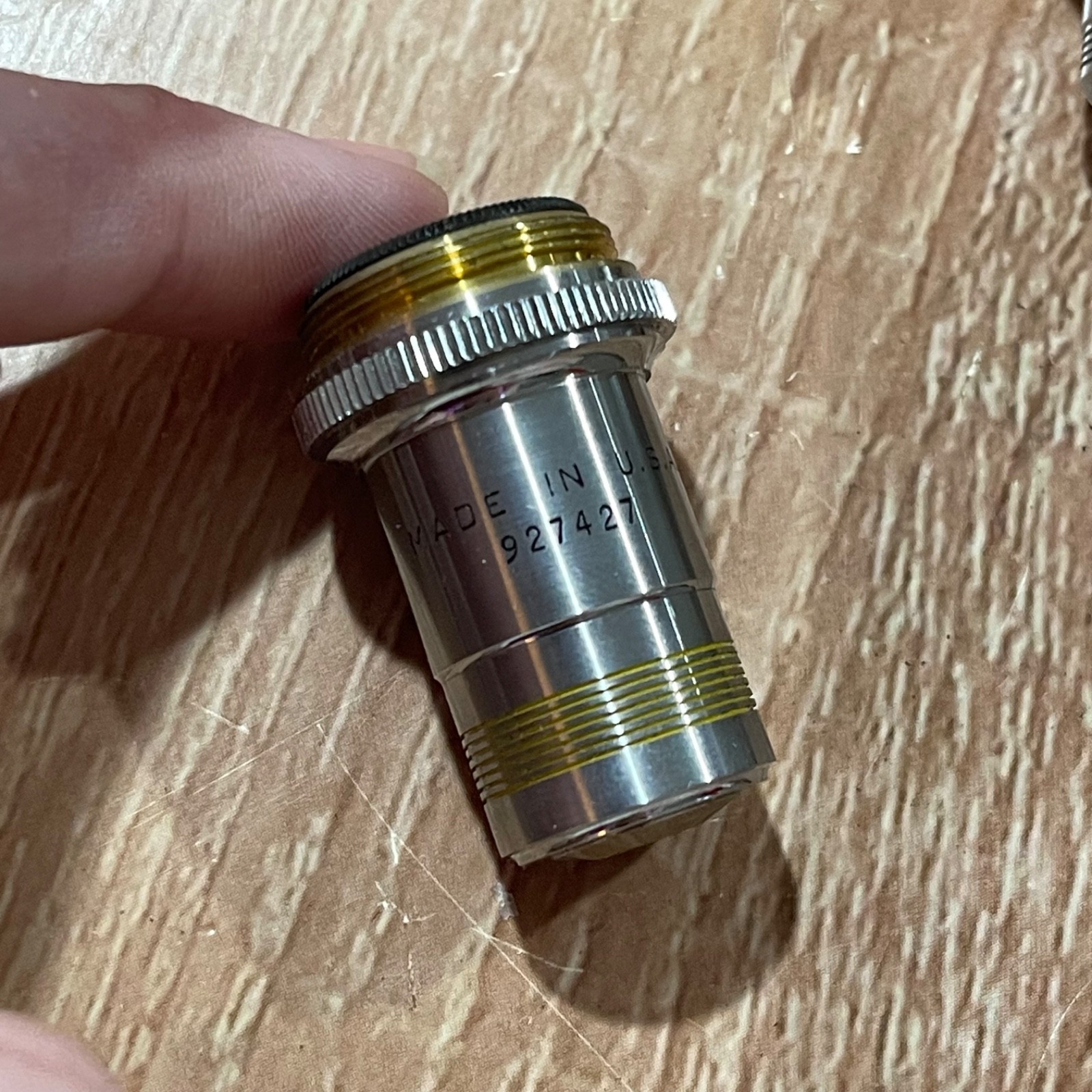 AO Spencer Microscope Objectives Lens - Two Lens - 43X & 10X