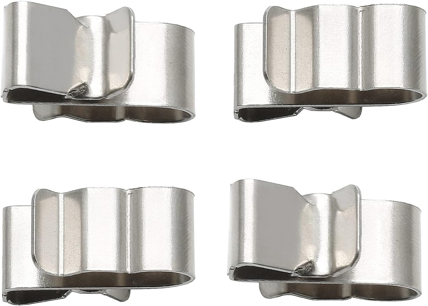 100 Pcs 23mm Stainless Steel Trailer Frame Wire Clips for PV Wiring Boat Cable