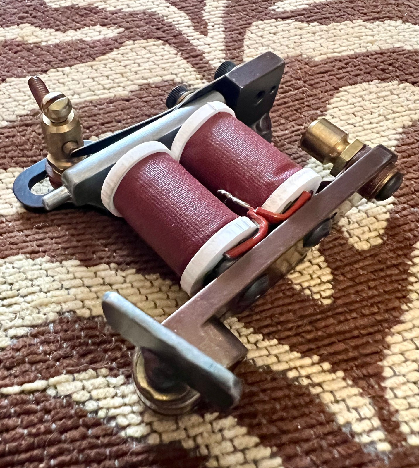 SCOTT SYLVIA Coil Tattoo Machine Coleman Liner Brown EXCELLENT