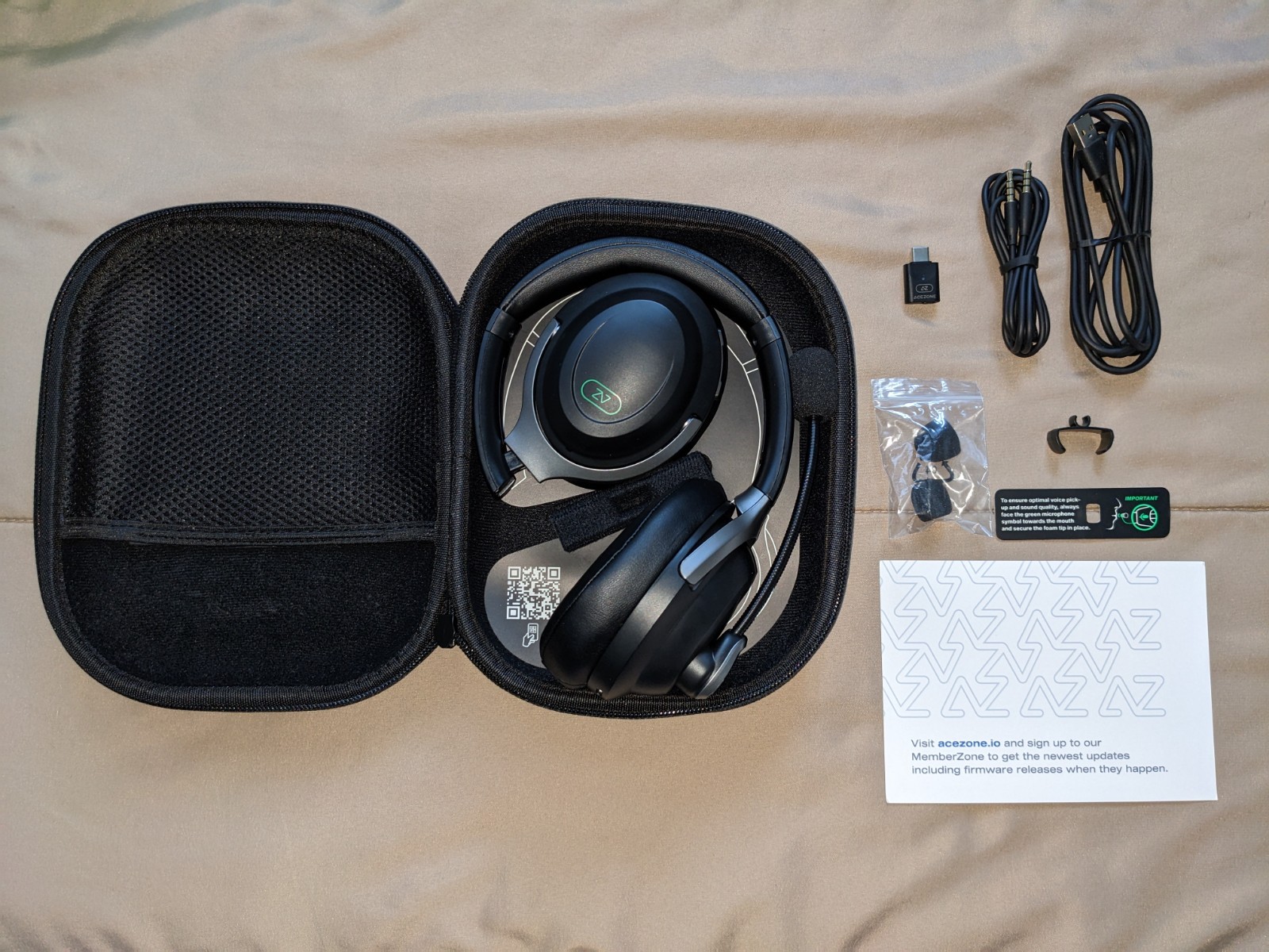 ACEZONE A-Spire Wireless Gaming Headset, Tournament-Grade Hybrid ANC