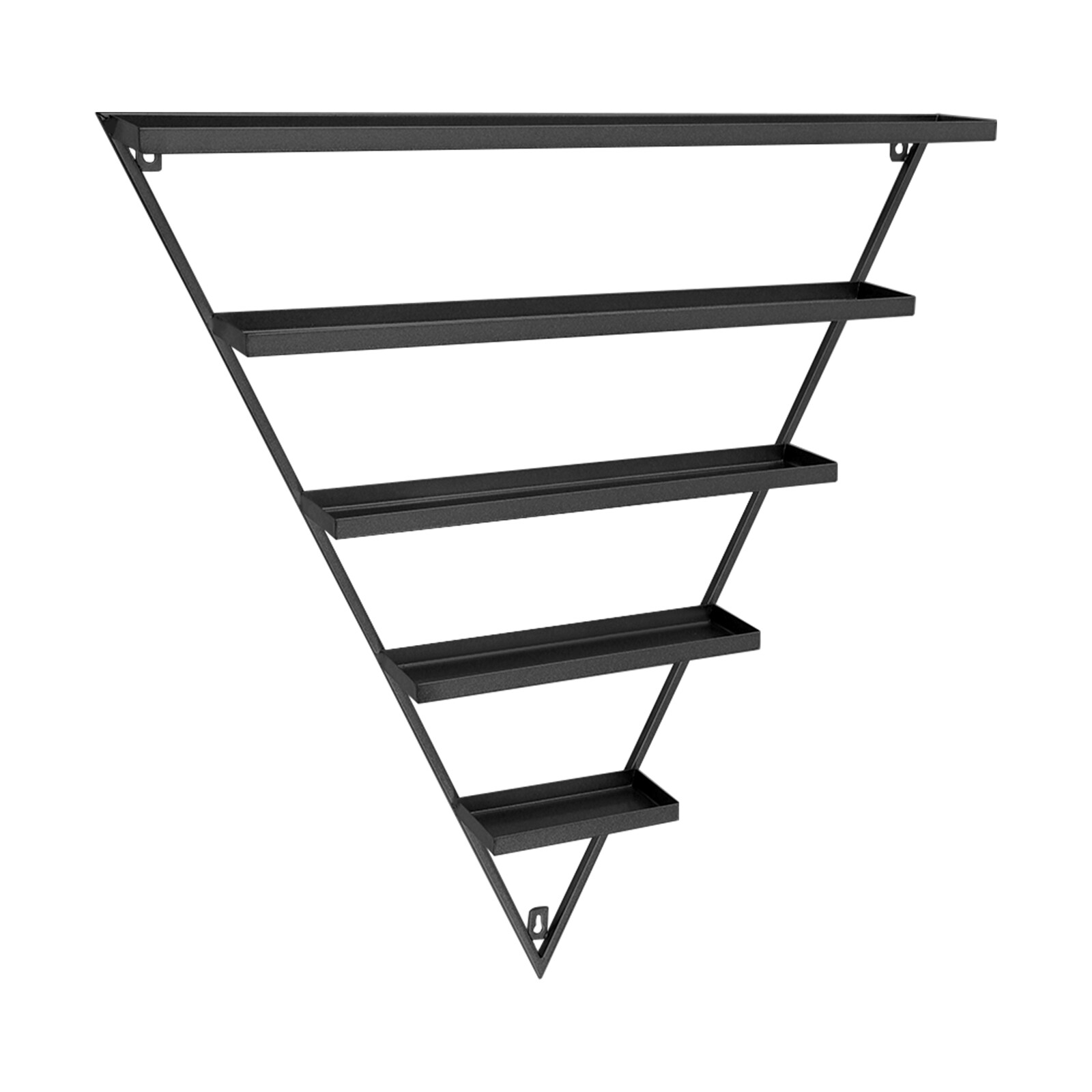 10PCS Triangular Nail Polish Racks, Wall-mounted Nail Polish Racks, 5-tier