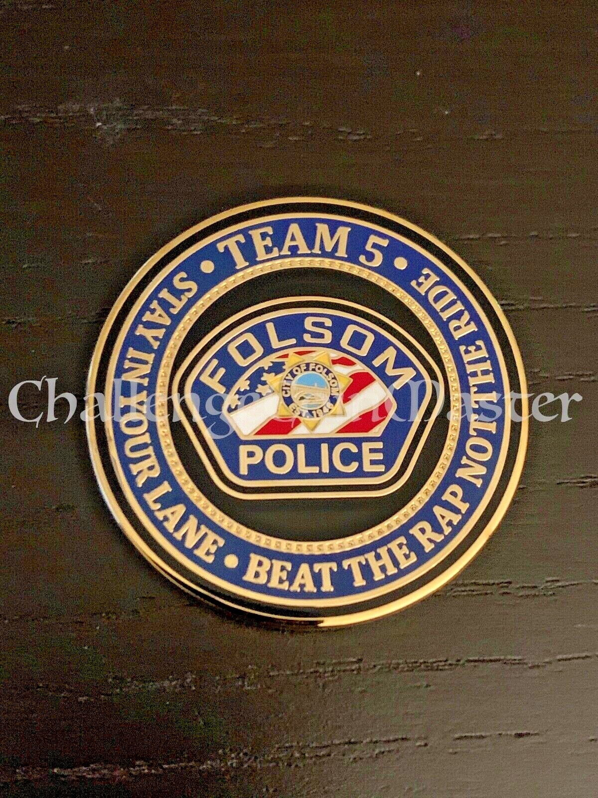 A2 Folsom California Police Department Challenge Coin