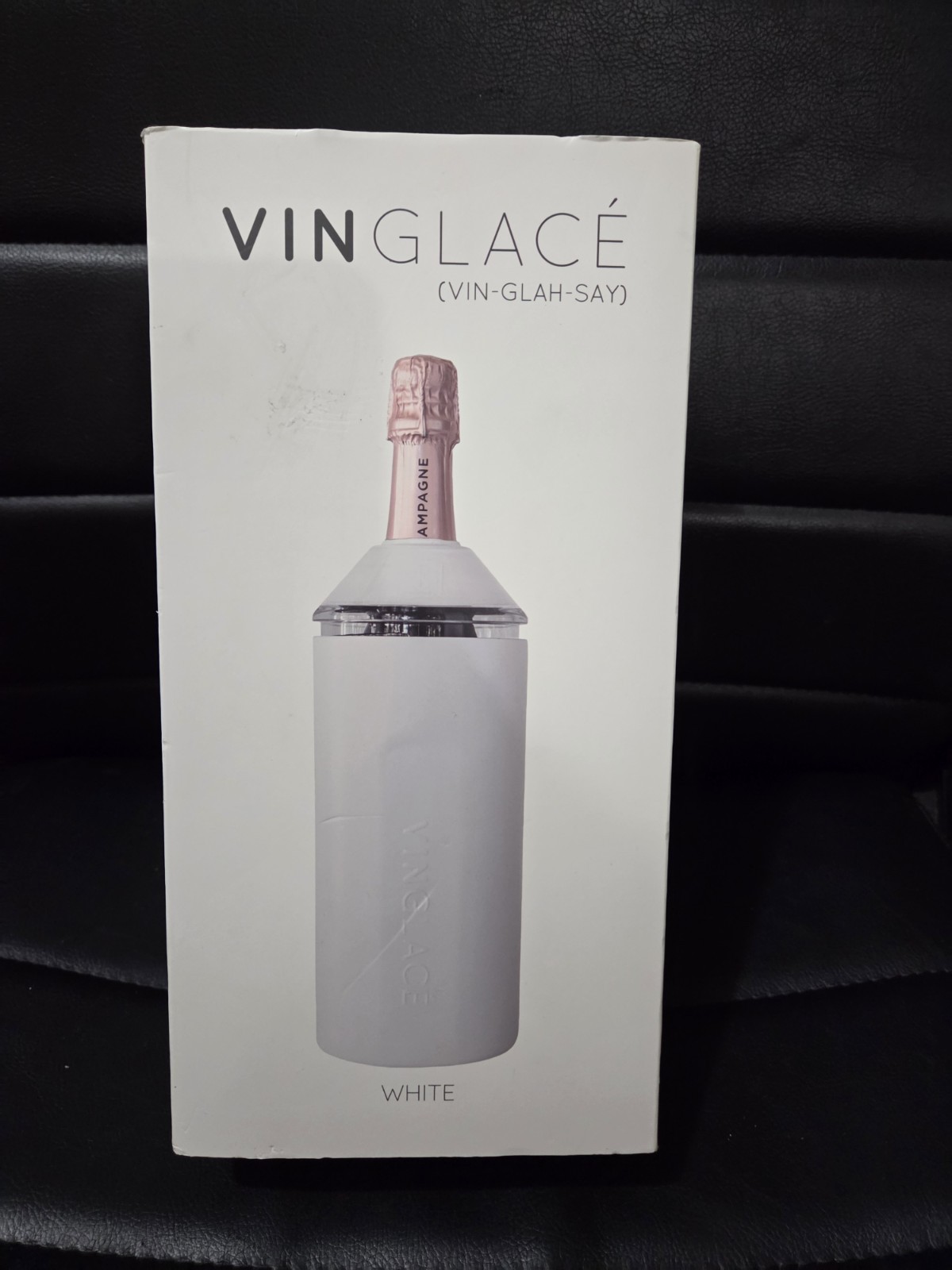 Cold Wine Vinglace` Wine Bottle Chiller Vacuum Insulated Portable Wine Cooler