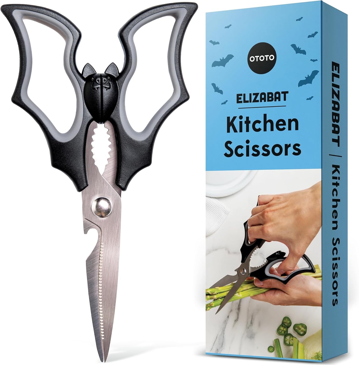 Original Elizabat Kitchen Scissors - Halloween Goth Cute Bat Kitchen Shear