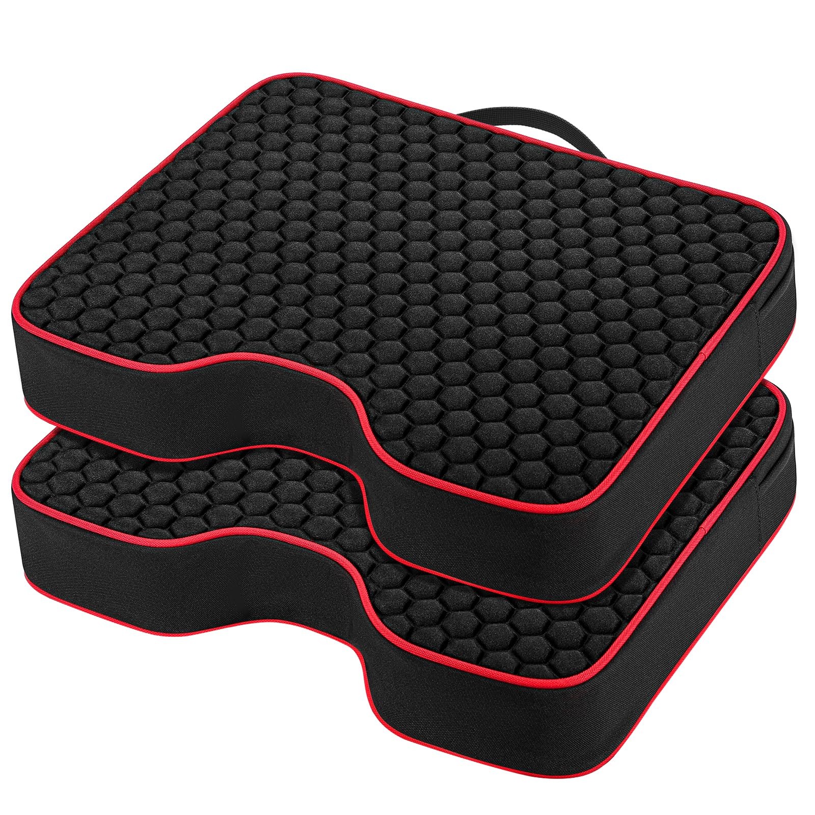 Stadium Seat Cushions 2 Pack - Portable Bleacher Cushions with 2.5" Extra Thi...