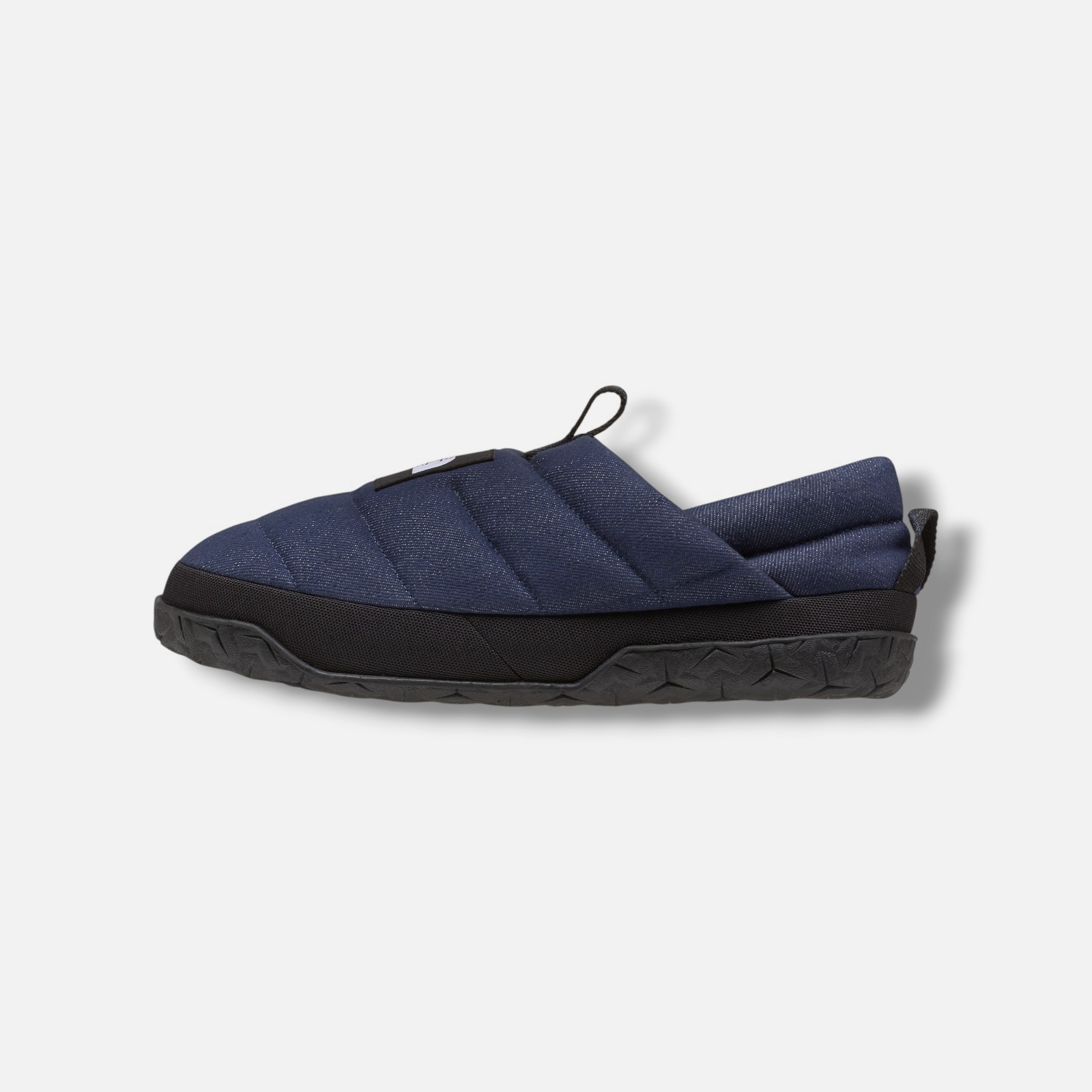 The North Face Men's Blue Slip-On Nuptse Denim Mules Slippers Size 11