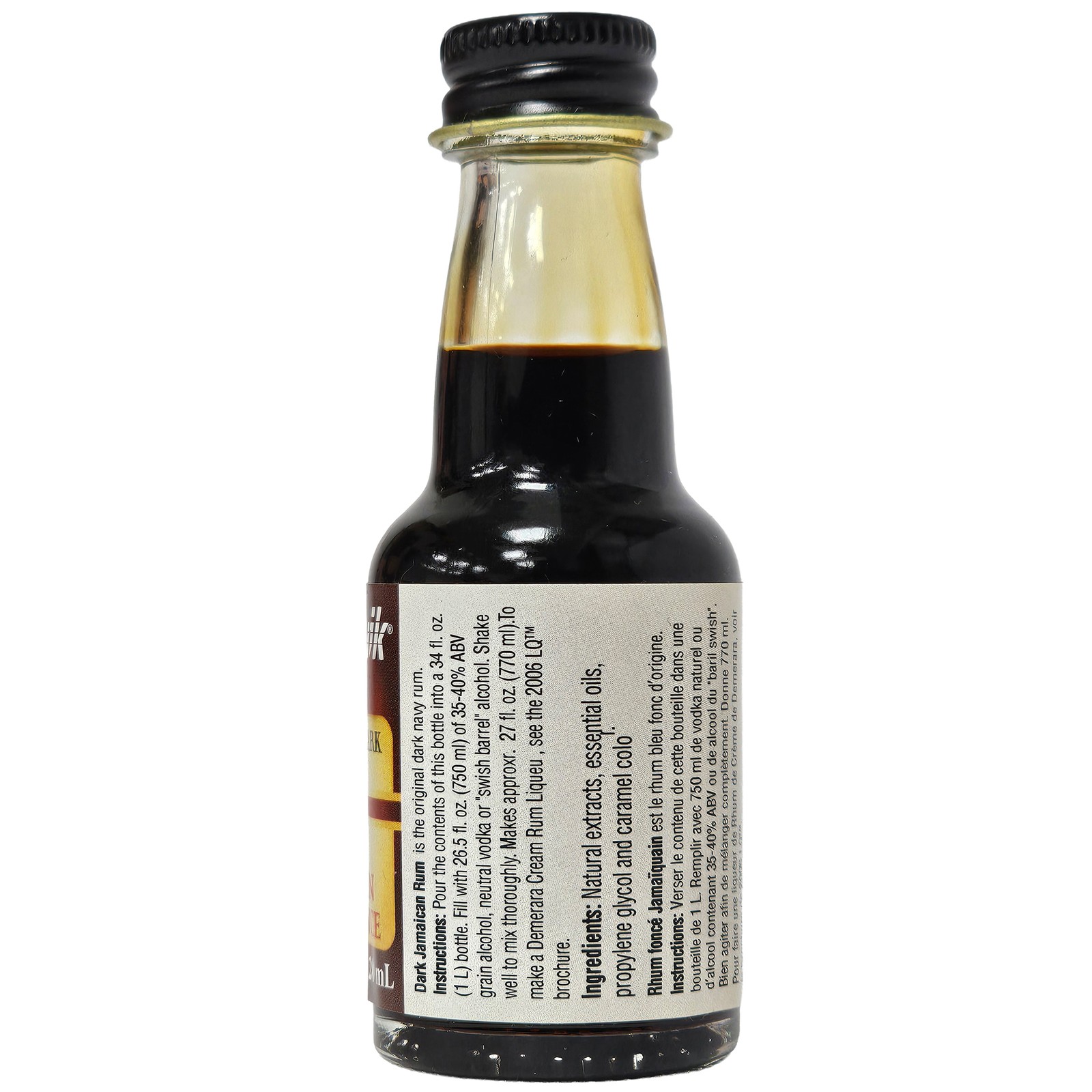Liquor Quik Natural Rum Essence 20 mL (Dark Jamican Rum)
