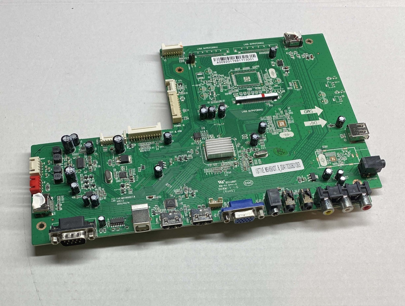 Honghe TVE.MSV69XDT.8 Driver Board for Promethean ActivPanel i-Series VTP-65