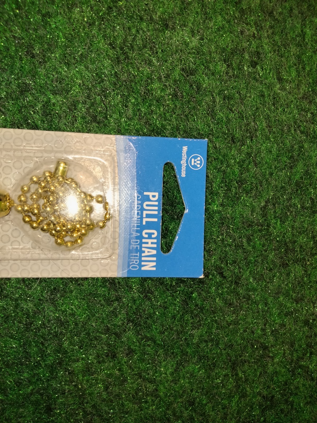 Westinghouse Pull Chain 12" Beaded Ceiling Fan Light Polished Brass 77093