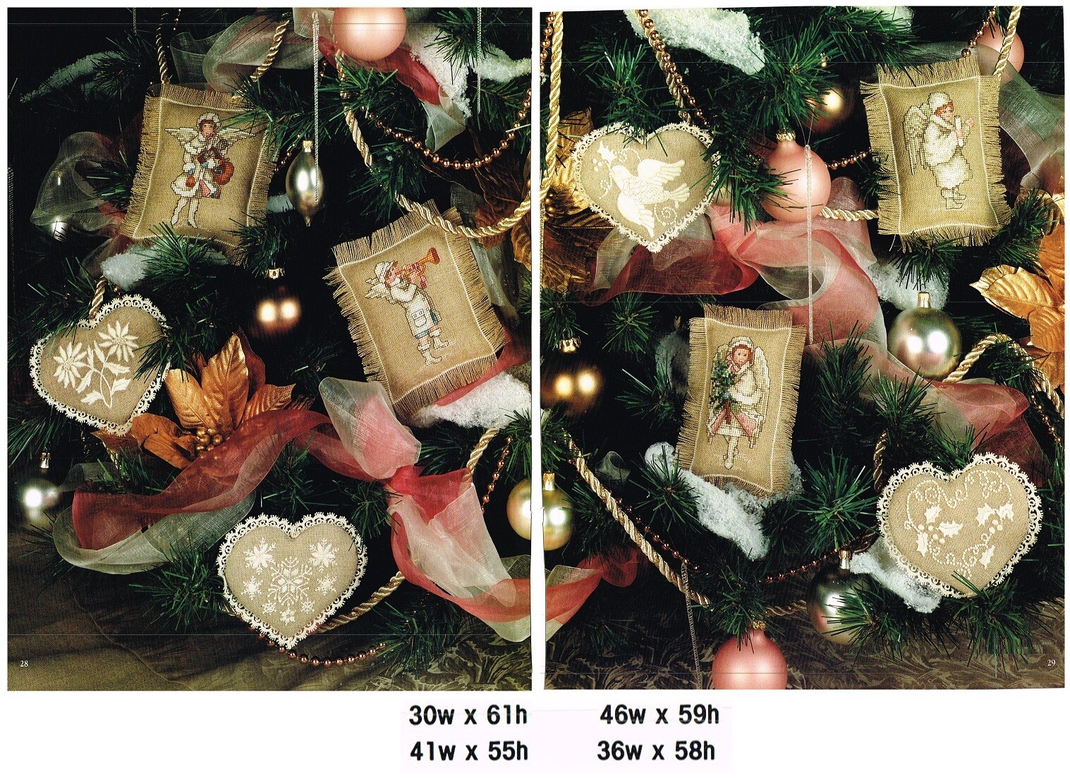 ANGEL CHILDREN ORNAMENTS CROSS STITCH PATTERN ONLY   -  4B2
