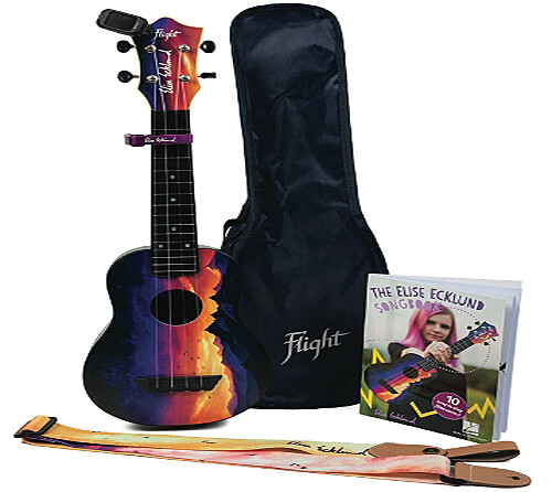 Flight Elise Ecklund Sunset Travel Ukulele Bundle G2U
