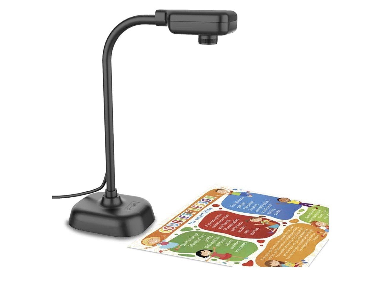 USB Document Camera for Teachers, Webcam for Distance Learning, Build-in Micro